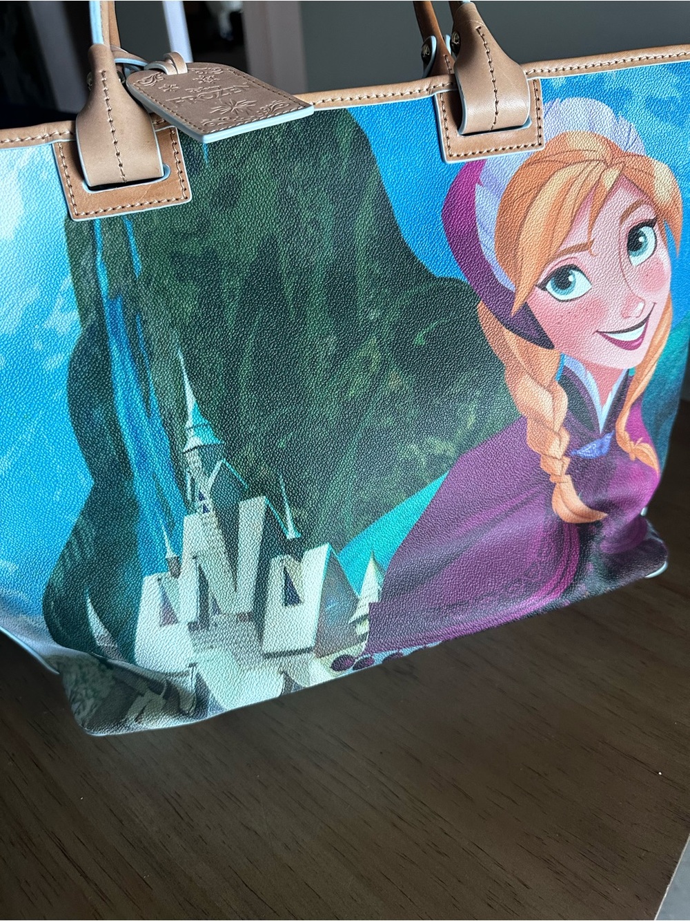 Dooney & Bourke Gold Plaque Handbag Frozen Disney great condition